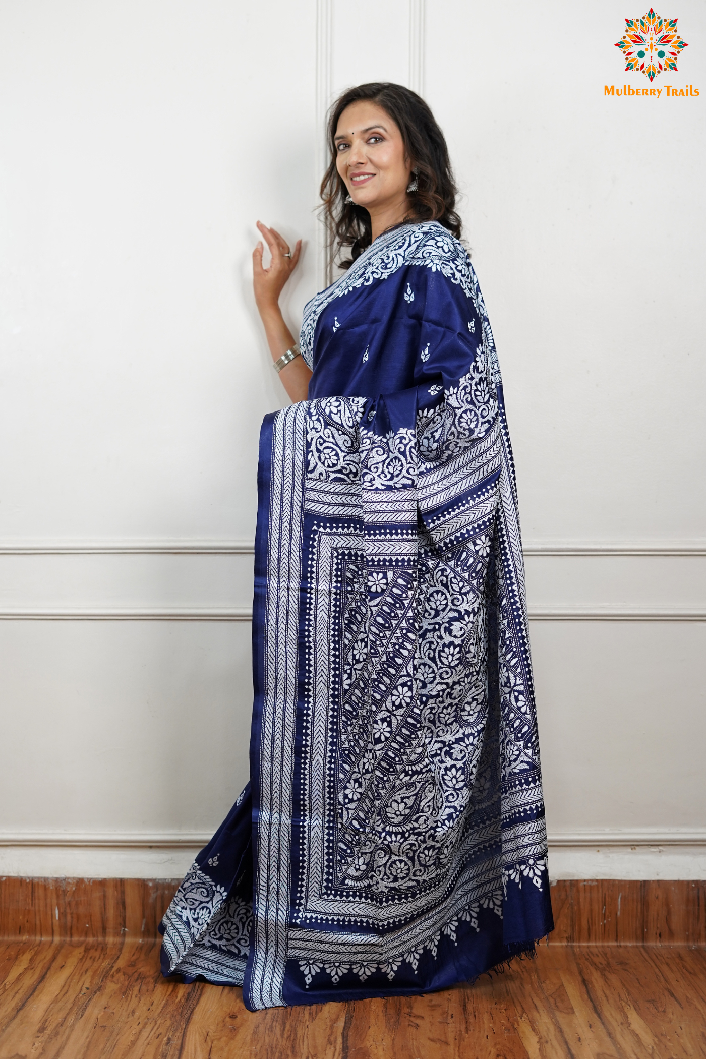 - Kantha Embroidery Saree
- Pure Silk Saree with Kantha Work
- Handwoven Silk Saree for Weddings
- Luxury Kantha Silk Saree
- Premium Sarees for Festive Occasions