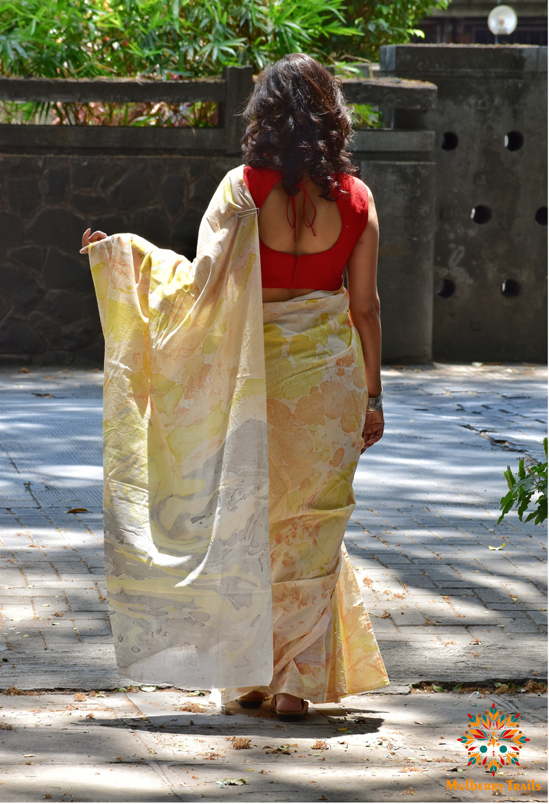 Ravi : Cotton Marble Saree