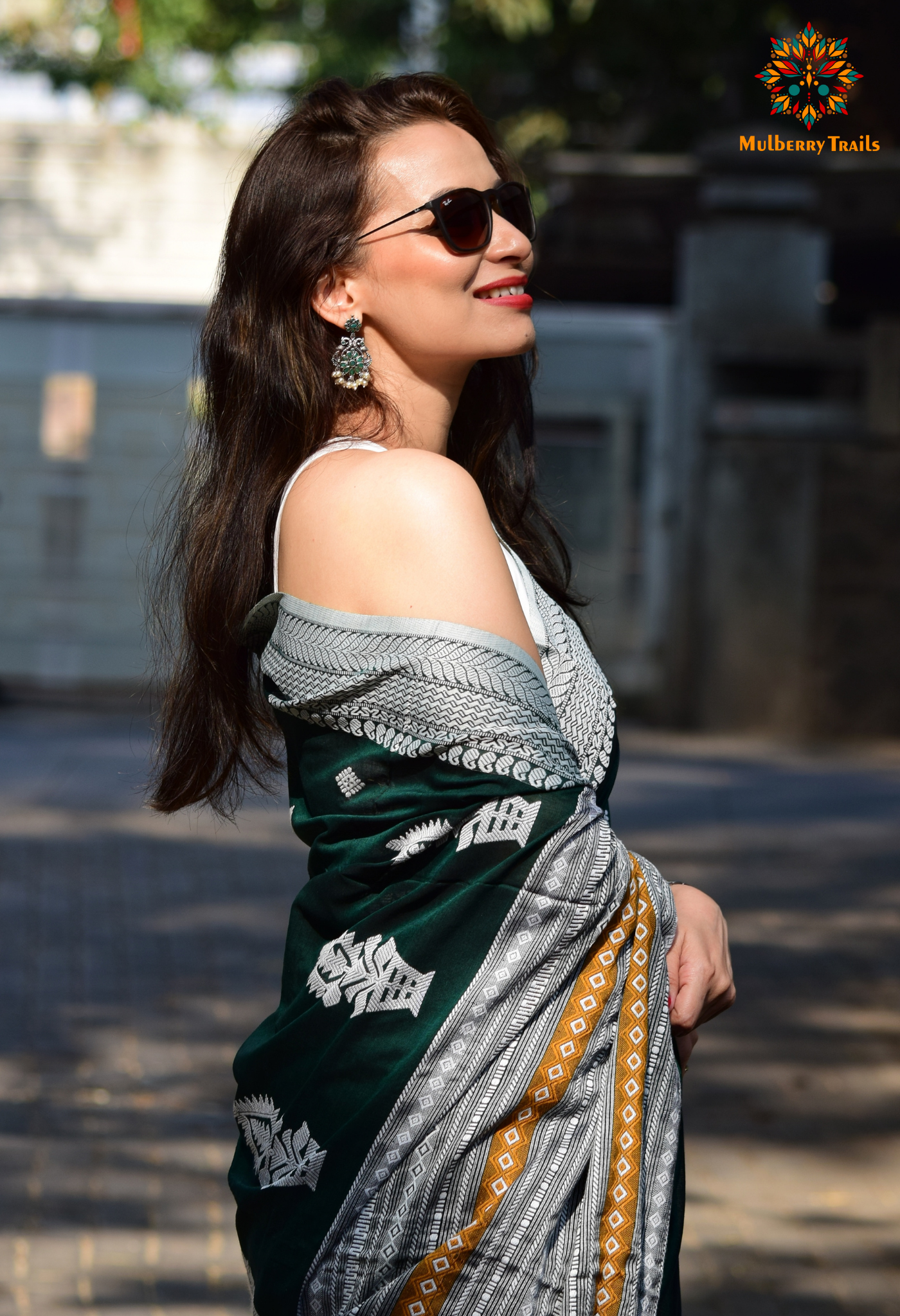 Ahana: Premium Handwoven Cotton Saree - Green