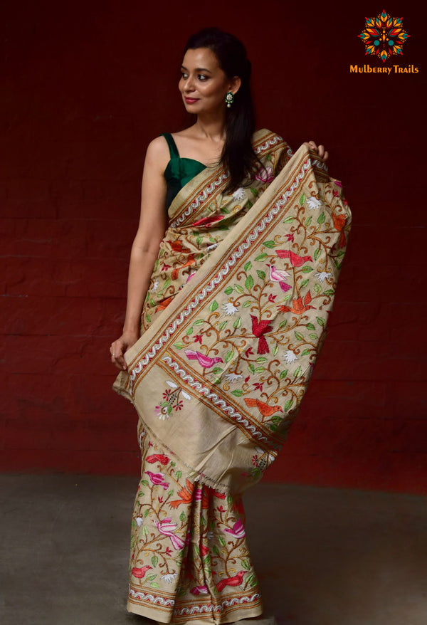 Silk sarees in jewel tones - buy designer sarees online| Samasta